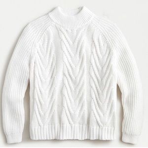 JCREW | Cable-knit Mockneck Sweater
